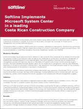 Softline Implements Microsoft System Center in a leading Costa Rican Construction Company